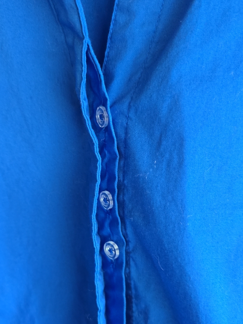 Lee Riders Royal Blue Button Down Shirt Size Large - Picture 5 of 9